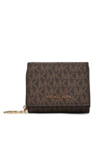 MICHAEL Michael Kors Mały Portfel Damski 32S5G8ED8B Brązowy. Kolor: brązowy. Materiał: skóra