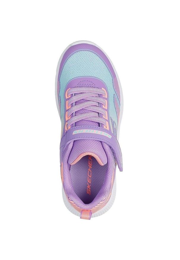skechers - Buty sportowe dla dzieci Skechers Microspec Advance Oasis Poi. Okazja: na co dzień. Kolor: wielokolorowy, fioletowy, różowy, pomarańczowy. Materiał: materiał
