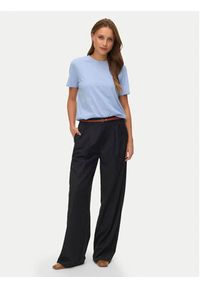 Vero Moda T-Shirt Paulina 10316991 Niebieski Regular Fit. Kolor: niebieski. Materiał: bawełna #6