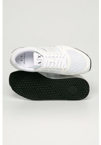 Armani Exchange – Buty XUX017XCC68. Nosek buta: okrągły. Zapięcie: sznurówki. Kolor: biały. Materiał: guma #3