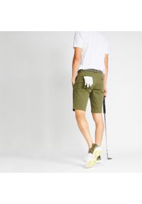 INESIS - Spodenki do golfa chino męskie Inesis MW500. Kolor: zielony. Materiał: bawełna, materiał, poliester, elastan. Sport: golf