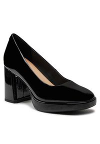 Clarks Czółenka Zoya85 Court 26176364 Czarny. Kolor: czarny. Materiał: skóra, lakier #4