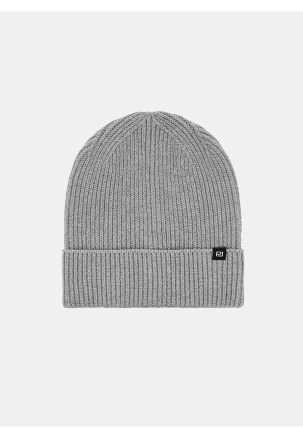 Pako Lorente - PAKO LORENTE – Szara bawełniana czapka męska. Kolor: szary. Materiał: bawełna. Sezon: zima