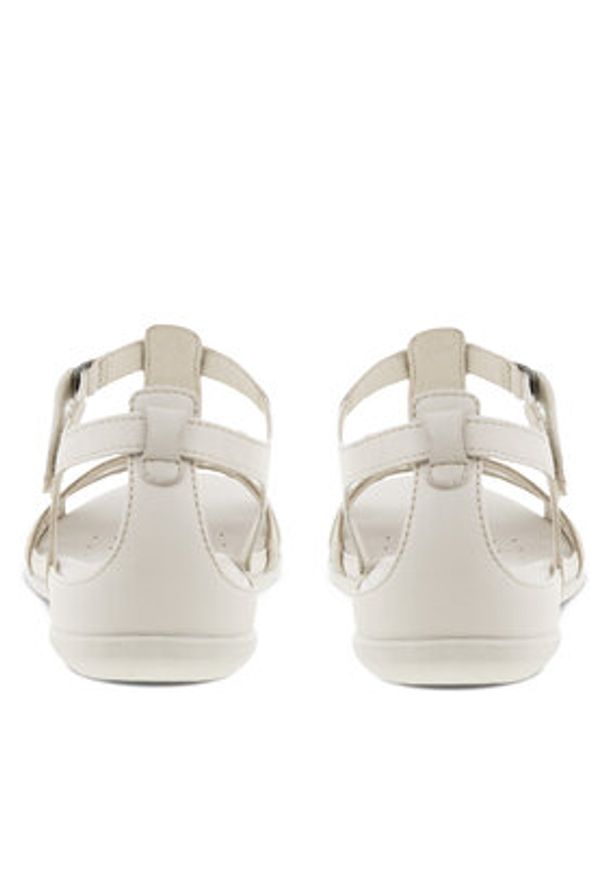 ecco - ECCO Sandały Flash T-Strap Sandal 24087360729 Beżowy. Kolor: beżowy. Materiał: skóra