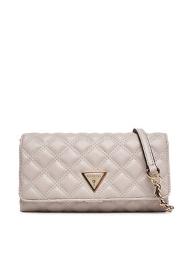 Guess Torebka Giully II Mini HWQG96 73750 Beżowy. Kolor: beżowy. Materiał: skórzane