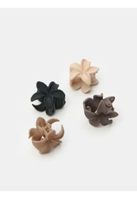 Sinsay - Spinka do włosów w kształcie kwiaty 4 pack - wielobarwny. Wzór: kwiaty #1