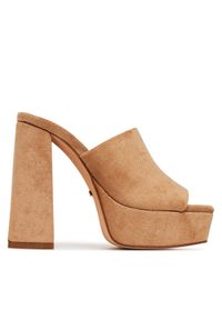 DeeZee Klapki F7979-1 Beżowy. Kolor: beżowy. Materiał: materiał