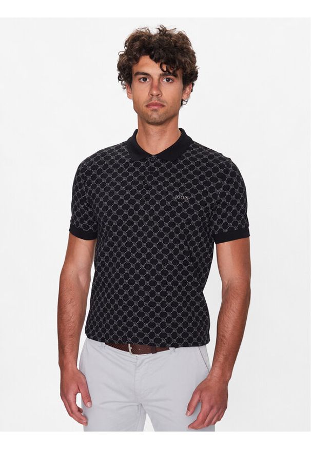 JOOP! Polo 30036150 Czarny Modern Fit. Typ kołnierza: polo. Kolor: czarny. Materiał: bawełna