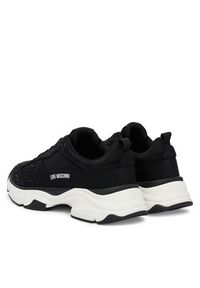 Love Moschino - LOVE MOSCHINO Sneakersy JA15406G1OIM0000 Czarny. Kolor: czarny. Materiał: skóra #6