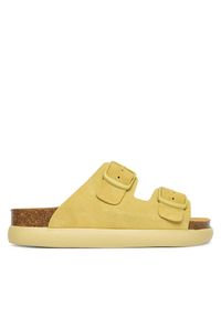 Klapki Scholl. Kolor: żółty #1