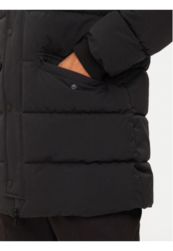 Karl Lagerfeld - KARL LAGERFELD Kurtka puchowa 505035 544586 Czarny Regular Fit. Typ kołnierza: dekolt w karo. Kolor: czarny. Materiał: syntetyk