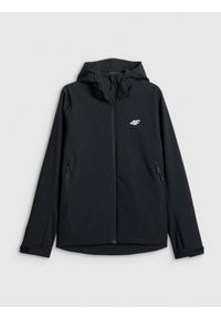 4f - 4F Kurtka przejściowa membrana 5000 damska - czarna S. Okazja: na spacer, na co dzień. Kolor: czarny. Materiał: materiał. Sezon: wiosna, jesień. Styl: casual #1