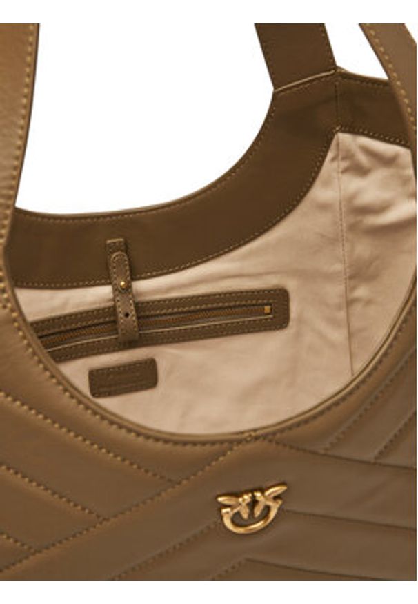 Pinko - PINKO Torebka Tote Bag PE 25 PLTT 104536 A2AO Zielony. Kolor: zielony. Materiał: skórzane