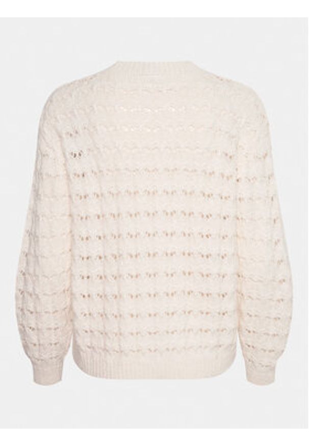 Kaffe Sweter Elena 10508195 Écru Regular Fit. Materiał: bawełna, syntetyk