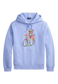 Polo Ralph Lauren Bluza 710B14614001 Błękitny Regular Fit. Typ kołnierza: polo. Kolor: niebieski. Materiał: bawełna #5