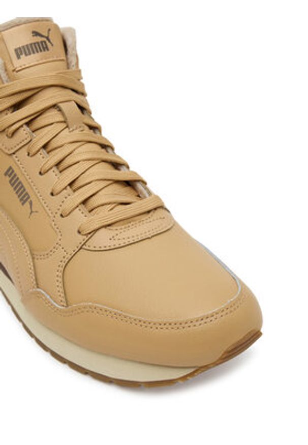 Puma Sneakersy St Runner V4 Mid 402893 05 Brązowy. Kolor: brązowy. Materiał: skóra