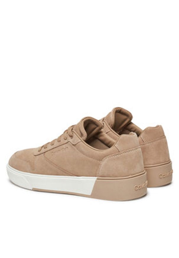 Calvin Klein Sneakersy HM0HM01591 Beżowy. Kolor: beżowy. Materiał: zamsz, skóra