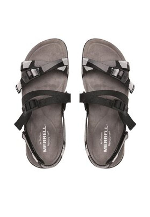 Merrell Sandały District 3 Backstrap Web J004190 Czarny. Kolor: czarny. Materiał: materiał