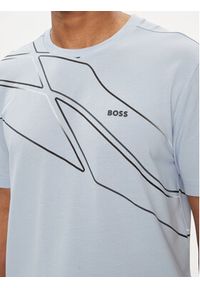 BOSS - Boss T-Shirt 50513011 Niebieski Regular Fit. Kolor: niebieski. Materiał: syntetyk, bawełna #5