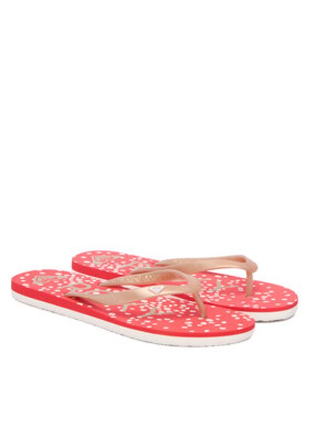 Roxy Japonki ARJL100869-RGL Czerwony. Kolor: czerwony. Materiał: materiał