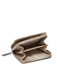 Calvin Klein Mały Portfel Damski Ck Must Aop Md Zip Around W Flap LV04F1037G Beżowy. Kolor: beżowy. Materiał: skóra #4