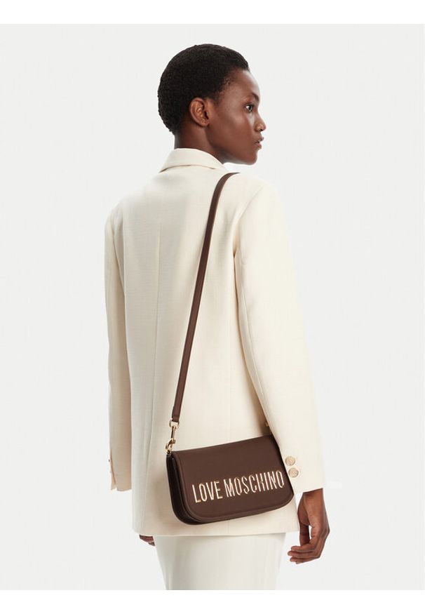 Love Moschino - LOVE MOSCHINO Torebka JC4028PP1NKD0301 Brązowy. Kolor: brązowy. Materiał: skórzane