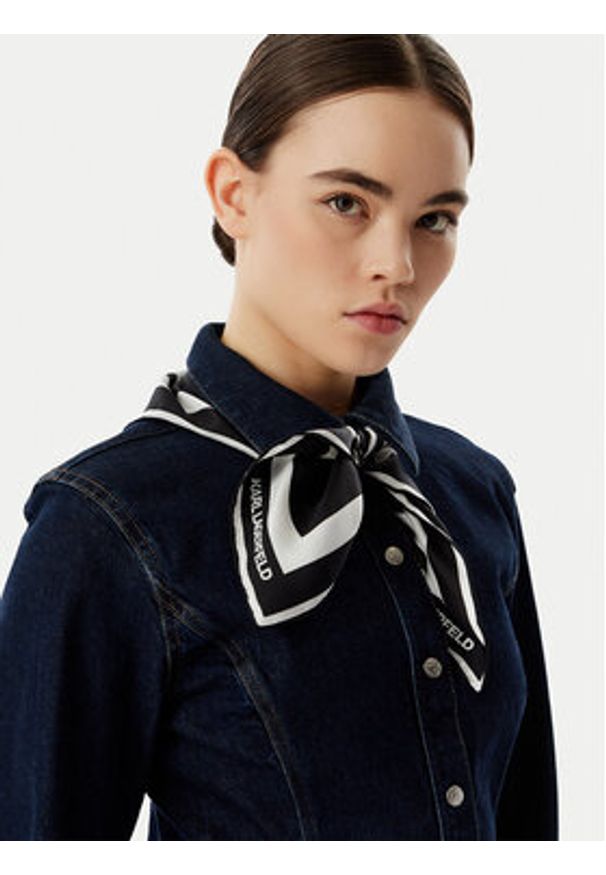 Karl Lagerfeld - KARL LAGERFELD Chusta B1W33083 Czarny. Kolor: czarny. Materiał: jedwab