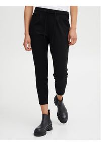 ICHI Spodnie materiałowe 20104757 Czarny Slim Fit. Kolor: czarny. Materiał: syntetyk #1