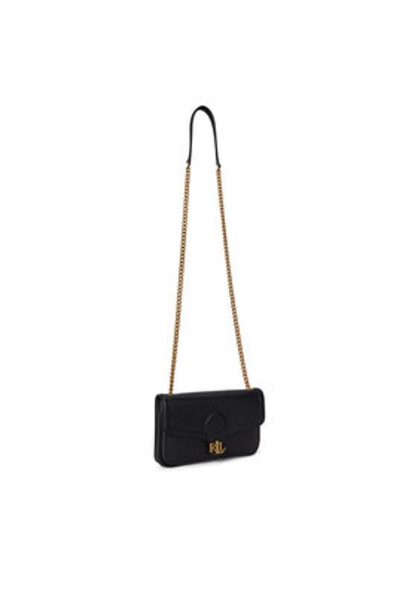 Lauren Ralph Lauren - LAUREN RALPH LAUREN Torebka 432977374001 Czarny. Kolor: czarny. Materiał: skórzane