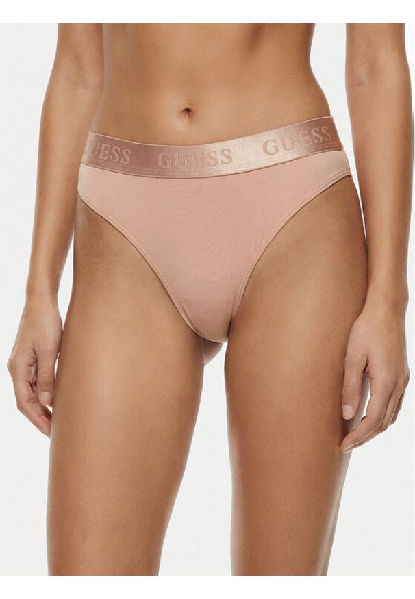 Guess Figi brazylijskie O6GE04 KE831 Różowy. Kolor: różowy. Materiał: bawełna