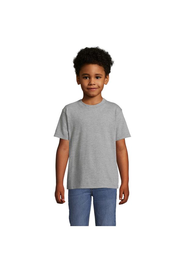 SOL'S - Koszulka Imperial Dla Dzieci. Kolor: szary. Sport: joga i pilates