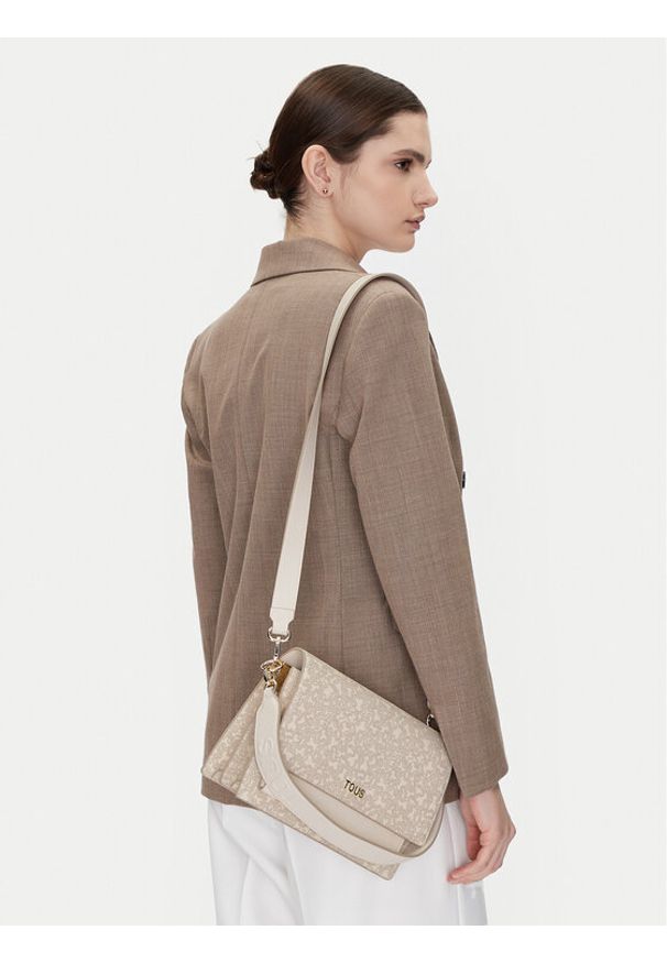 Tous - TOUS Torebka Kaos Mini Lines Audree 2002183301 Beżowy. Kolor: beżowy. Materiał: skórzane