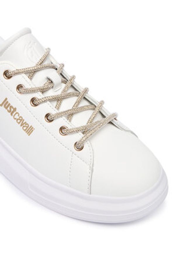Just Cavalli Sneakersy 79RA3SB1 ZPB59 Biały. Kolor: biały. Materiał: skóra