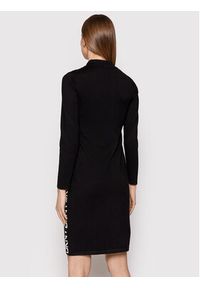 DKNY Sukienka dzianinowa DD1JN287 Czarny Regular Fit. Kolor: czarny. Materiał: dzianina, wiskoza #4