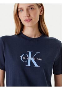 Calvin Klein Jeans T-Shirt Hero Classic LV047B865G Granatowy Regular Fit. Kolor: niebieski. Materiał: bawełna #3