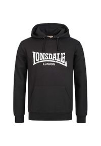Bluza z kapturem Lonsdale Wolterton. Typ kołnierza: kaptur. Kolor: czarny, biały, wielokolorowy. Materiał: materiał #1