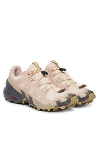salomon - Salomon Buty do biegania Speedcross 6 W L49197100 Beżowy. Kolor: beżowy. Materiał: materiał. Model: Salomon Speedcross #5