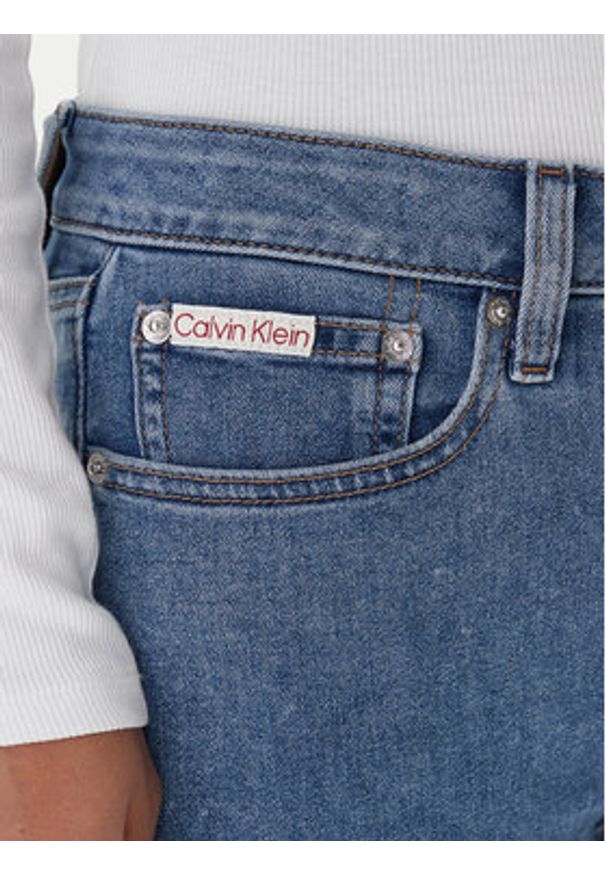 Calvin Klein Jeans Jeansy LV047E616G Niebieski Skinny Fit. Kolor: niebieski