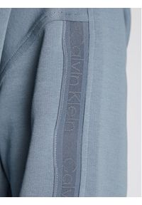 Calvin Klein Bluza Logo Tape K10K111368 Niebieski Regular Fit. Kolor: niebieski. Materiał: syntetyk #3