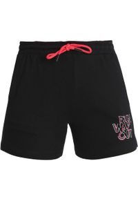 ZSPORT - Damskie Szorty Sportowe Bergamo Czarne 2XL - Komfort i Styl. Kolor: czarny. Materiał: bawełna. Długość: krótkie