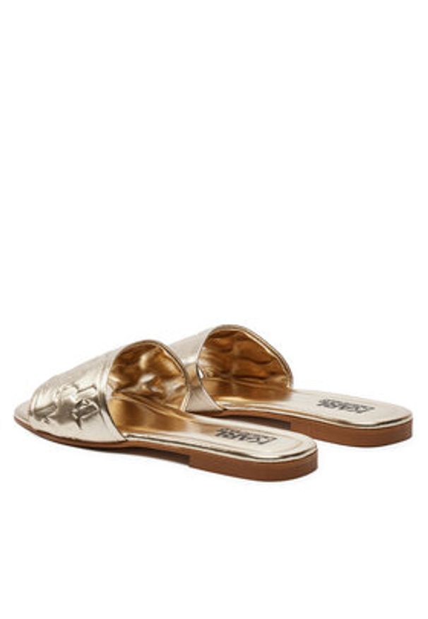 Karl Lagerfeld - KARL LAGERFELD Klapki KL85400 Złoty. Kolor: złoty. Materiał: skóra