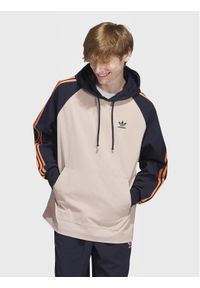 Adidas - adidas Bluza SST Hooded Windbreaker IC5537 Brązowy Regular Fit. Kolor: brązowy. Materiał: syntetyk #1