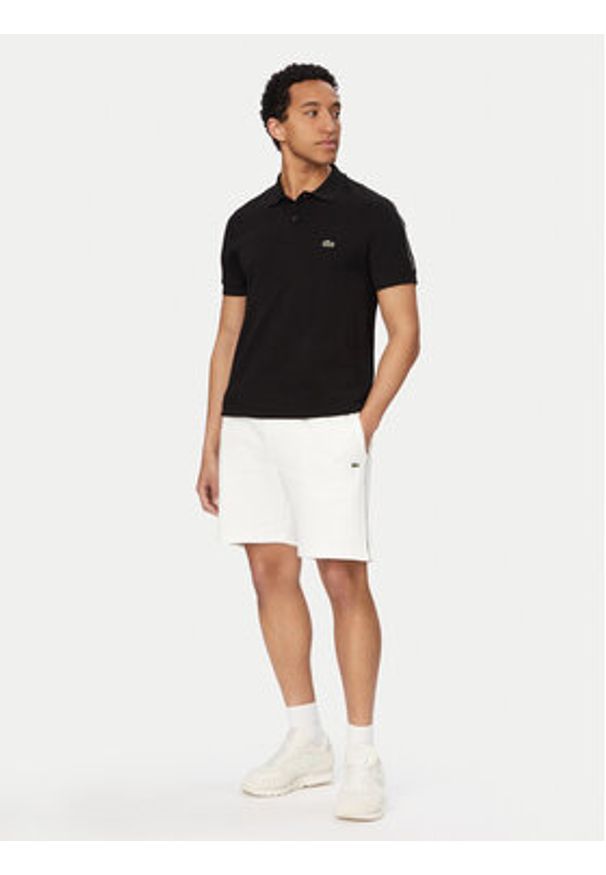 Lacoste Polo PH0897 Czarny Regular Fit. Typ kołnierza: polo. Kolor: czarny. Materiał: bawełna