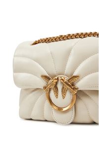 Pinko - PINKO Torebka Love Puff Mini Cl AI 24-25 PLTT 100039 A1EX Écru. Materiał: skórzane #4