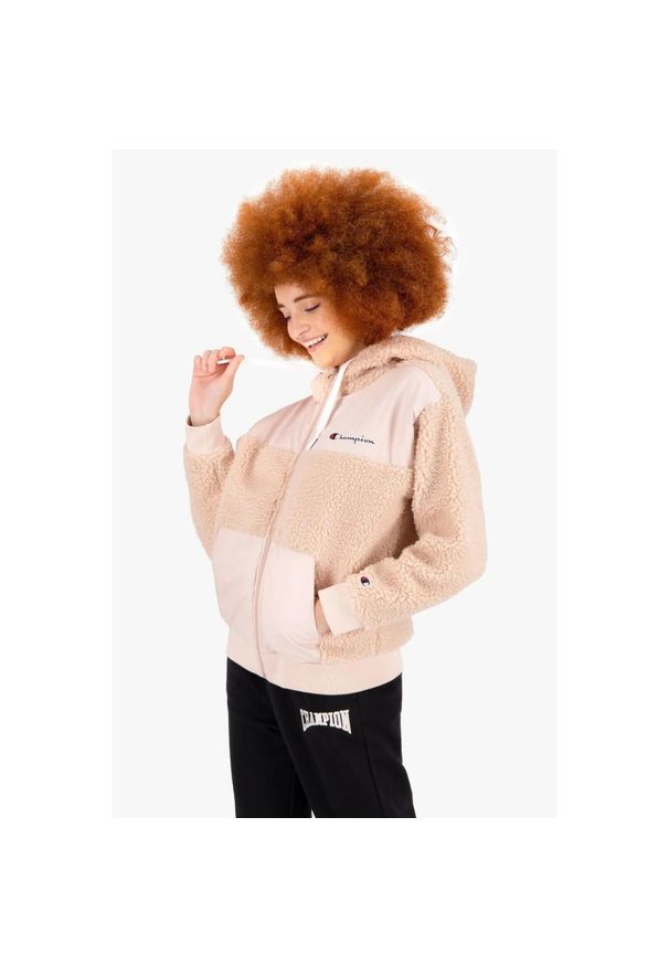 Bluzy sportowa damska Champion Hooded Full Zip Sweat. Typ kołnierza: kaptur. Kolor: różowy, wielokolorowy, beżowy