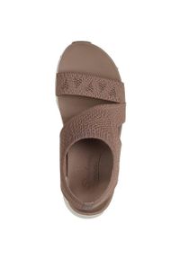 skechers - Sandały Skechers Arch Fit, Kobiety. Okazja: na plażę. Kolor: brązowy. Materiał: materiał. Styl: sportowy