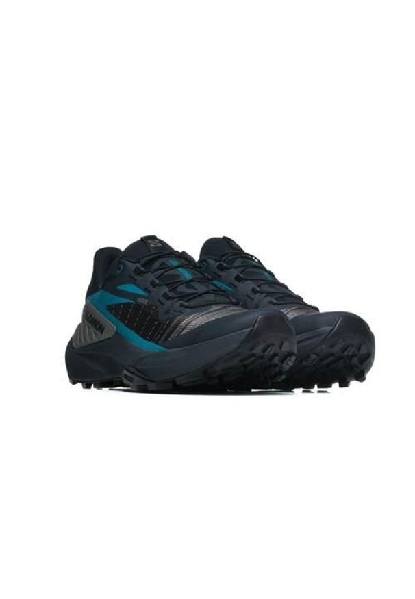 salomon - Buty do biegania męskie Salomon L47443000. Zapięcie: sznurówki. Kolor: wielokolorowy, czarny. Materiał: materiał, syntetyk. Szerokość cholewki: normalna