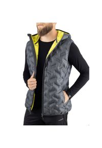 Kamizelka puchowa męska Viking Aspen Man, bezrękawnik. Kolor: szary. Materiał: puch. Długość rękawa: bez rękawów. Sport: turystyka piesza