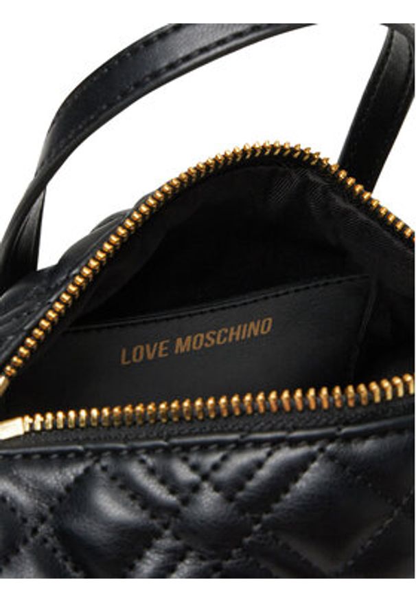 Love Moschino - LOVE MOSCHINO Torebka JC4249PP0MLA0000 Czarny. Kolor: czarny. Materiał: skórzane