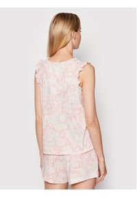 Lauren Ralph Lauren Piżama ILN12168 Różowy Regular Fit. Kolor: różowy. Materiał: wiskoza #5